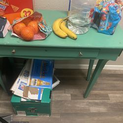 Teal Computer Desk