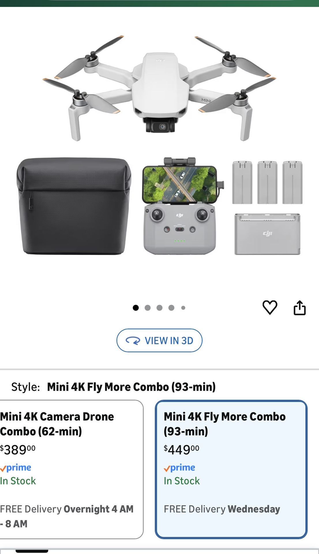 DJI Mini 4K Fly More Combo