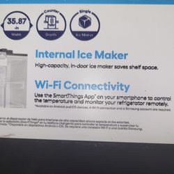 Samsung Smart Fridge And Freezer With Ice Maker