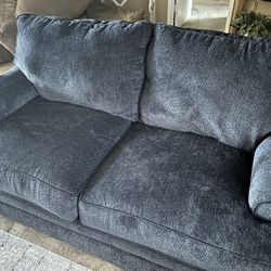Blue Sofa And Loveseat