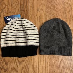 2 new women’s winter hats