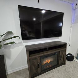 Electric Fireplace TV Console, With Or Without TV