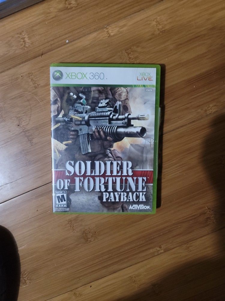 SOLDIER OF FORTUNE XBOX 360 RARE