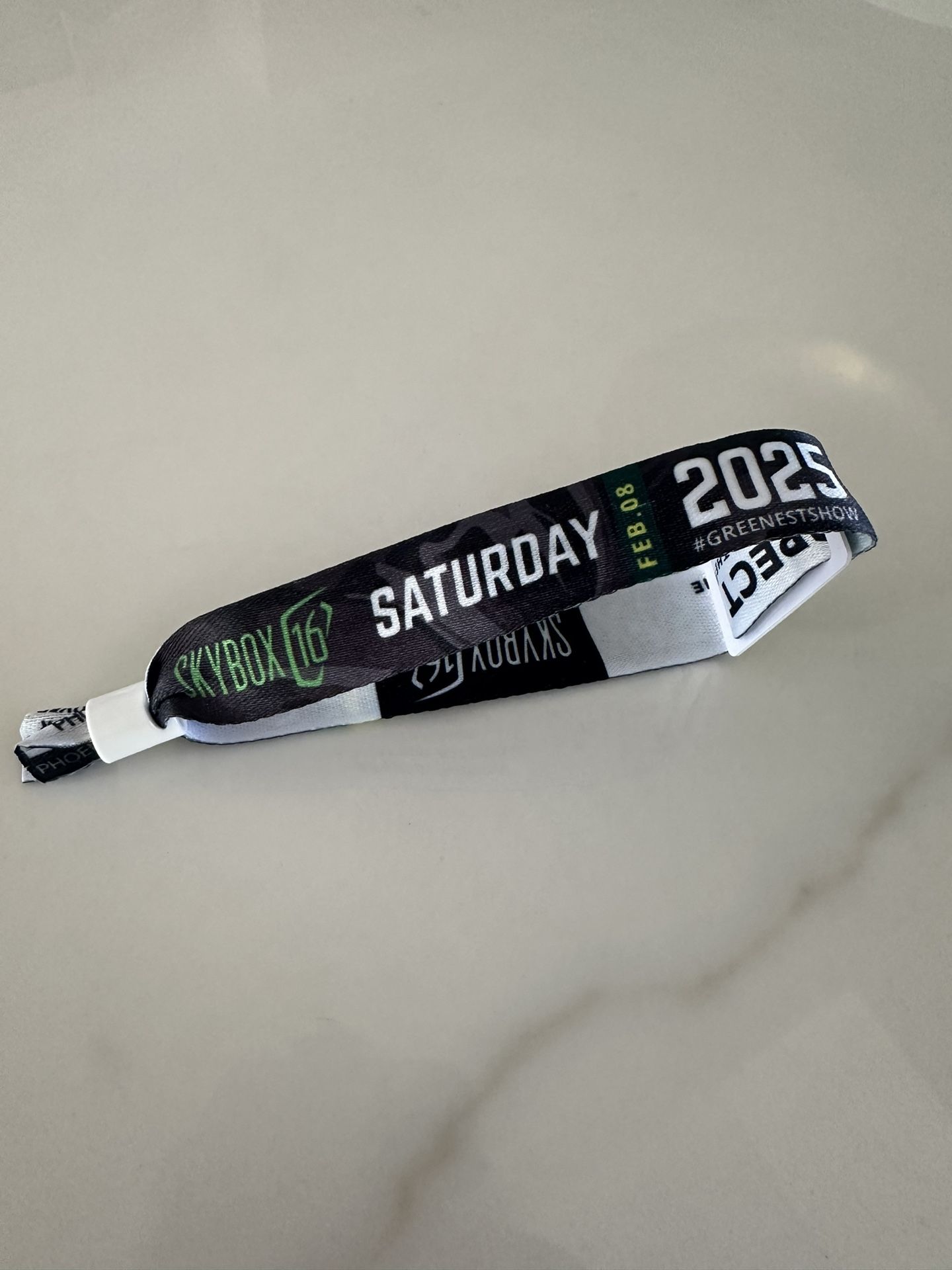 Waste Management 16th Hole Skybox Saturday Wristband
