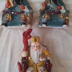 3 Ceramic Statue's 