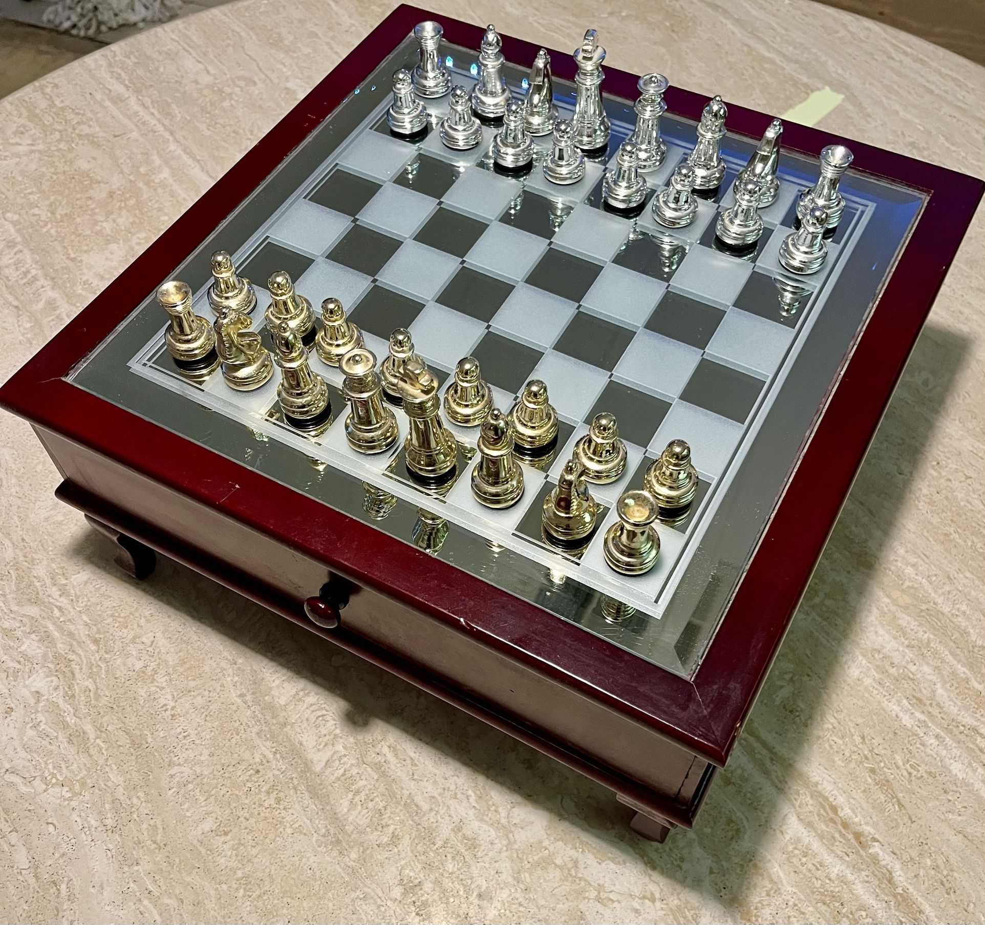 International Silver Company Versailles Chess Set