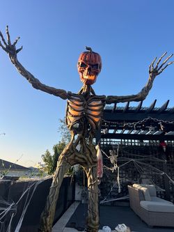 Halloween Home Depot 12 ft pumpkin inferno