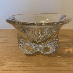 Orrefors clear lead glass bowl, pattern 1958, lead glass, candy Dish A23