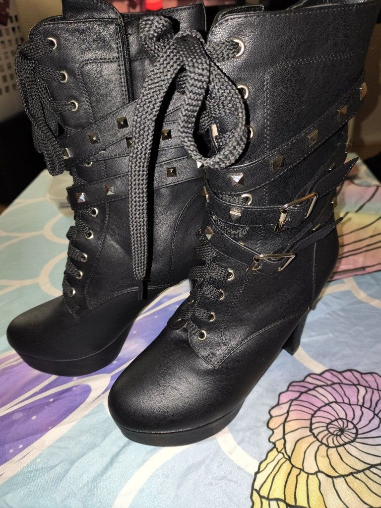 Black Boots Size 8