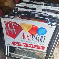 Real estate open house signs
