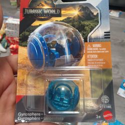 Jurassic World Gyrosphere Matchbox Vehicle/ Jurassic World Dinosaur Figures
