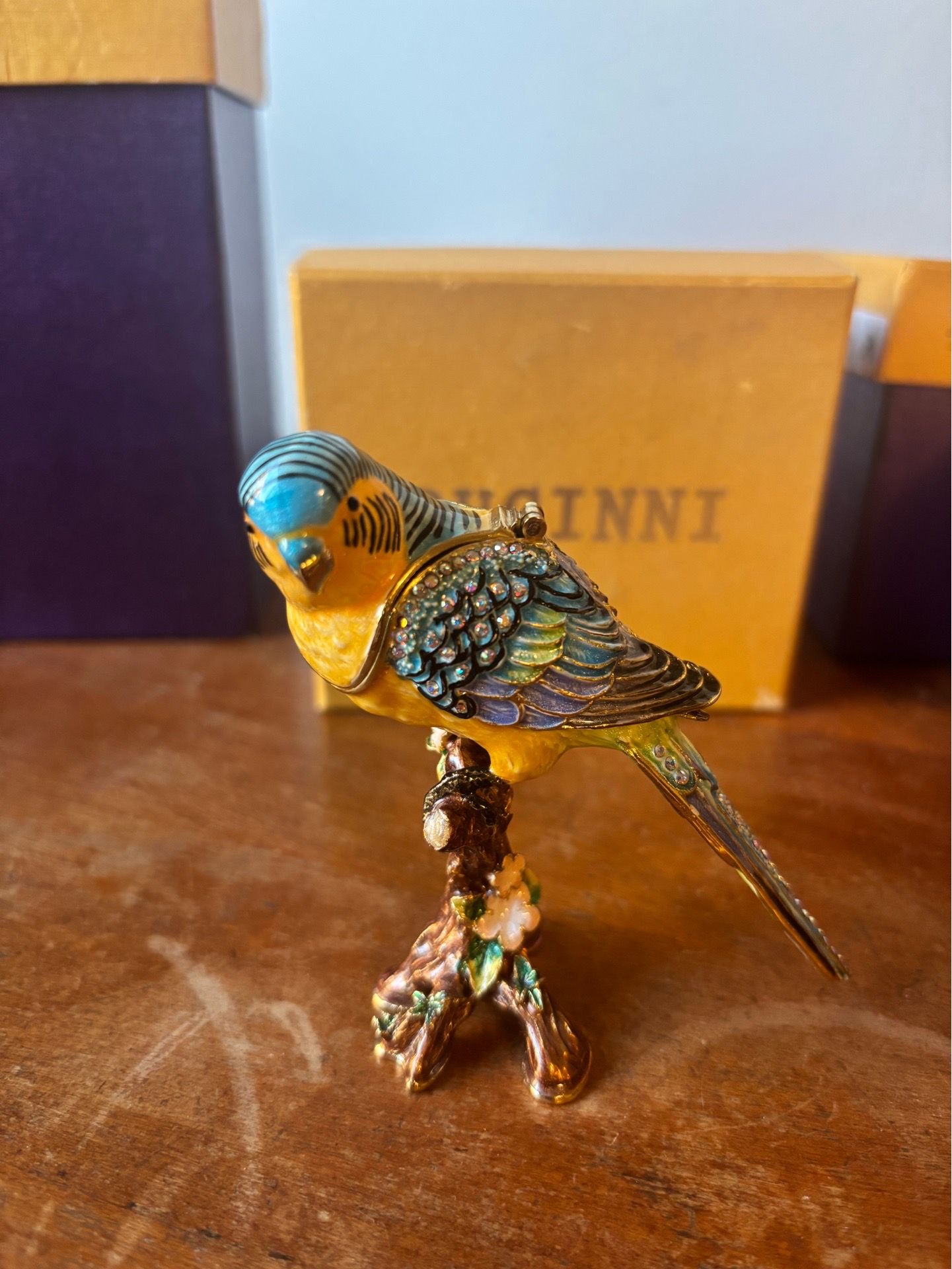 RUCINNI Parakeet Trinket Box