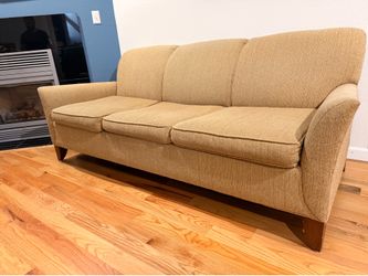 Brown cloth couch