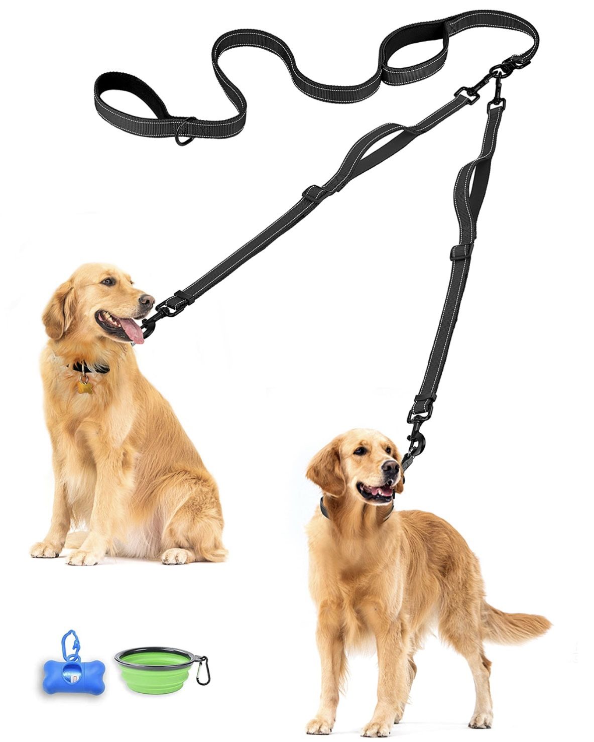 Double Dog Leash, No Tangle Dual Leash
