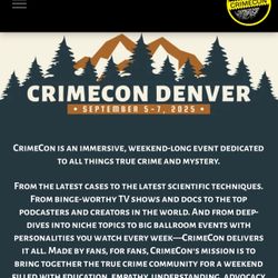 Crimecon 2025 VIP