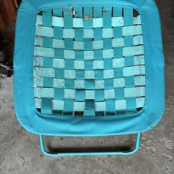 Blue Bungee Waffle Chair 