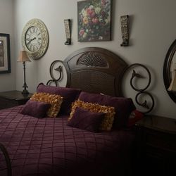 Beautiful King Size Bedroom, Set With Everything Included Except For The Tv