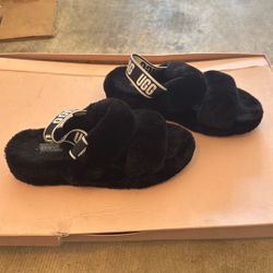 Ugg Fluffy Slides Size 9