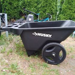 Black Husky Wheelbarrow  9cu.ft. With 17" TPR Tread Wheels. Brand New