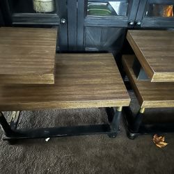 set vintage end table s