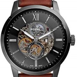 Fossil Men's Stainless Steel and Leather  Watch 