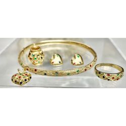 14K & 10K Yellow Gold Jewelry Set