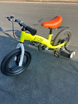 Balance Bike 2 in 1 with Pedals Brake Training Wheels Kickstand Pneumatic tyre,for Kids 2-7 Years