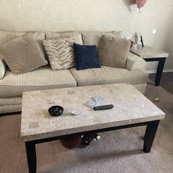 couch and table set 