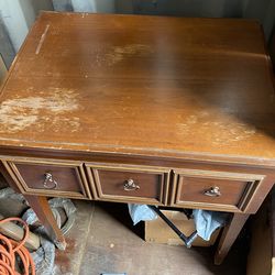 Antique kenmore Sewing table with sewing machine