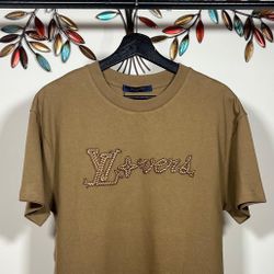 LOUIS VUITTON EMBROIDERED SIGNATURE COTTON T-SHIRT SS25 !!!