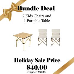 Bundle: Kids Chairs and Table