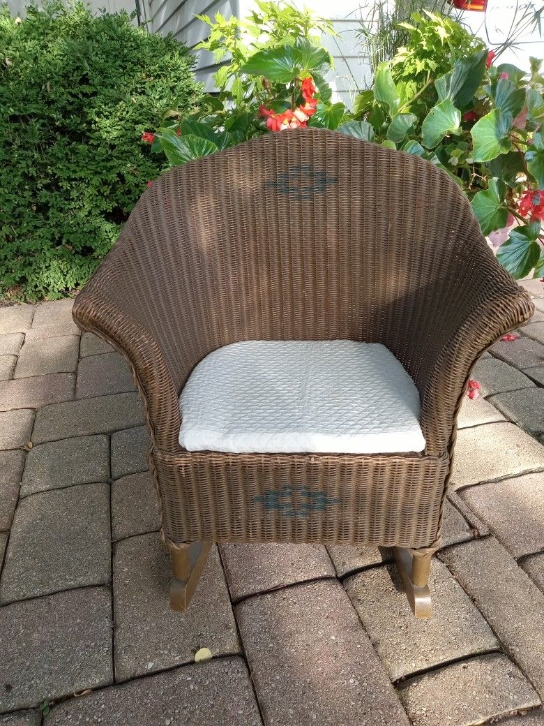 Antique Child's Wicker Rocker