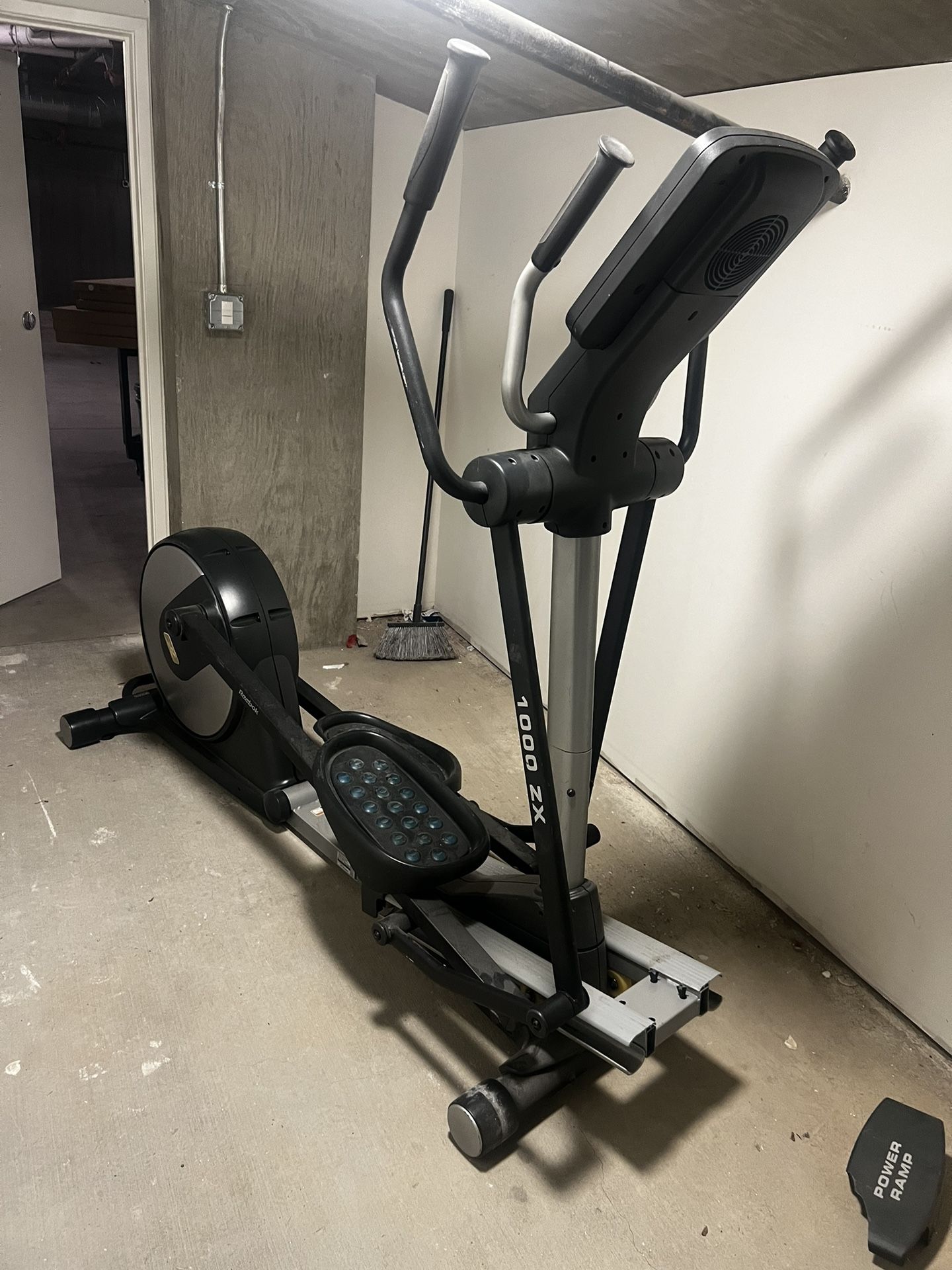 The Reebok 1000 ZX Elliptical with Motorized Incline Ramp