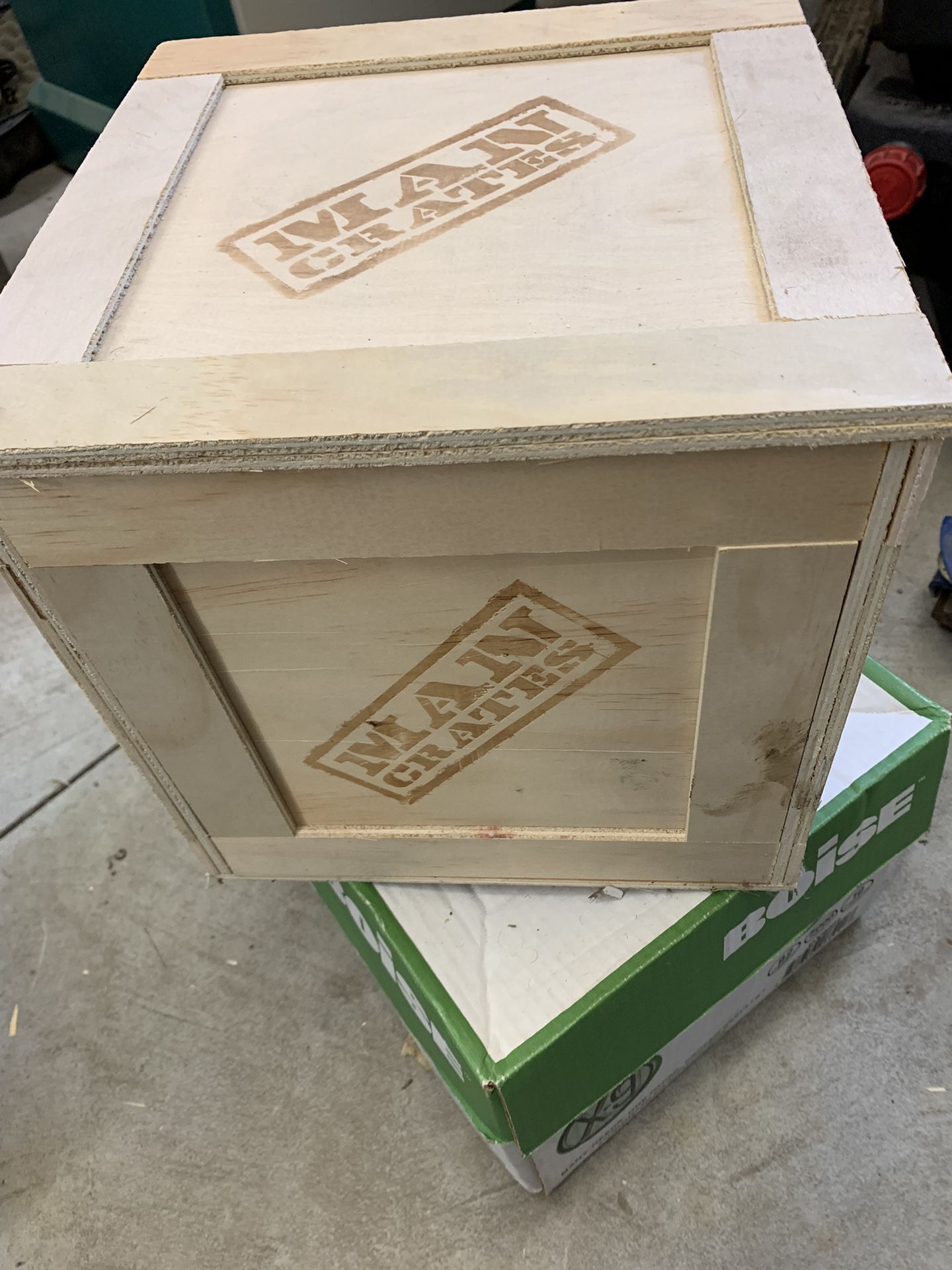 Man Crate Wooden Box