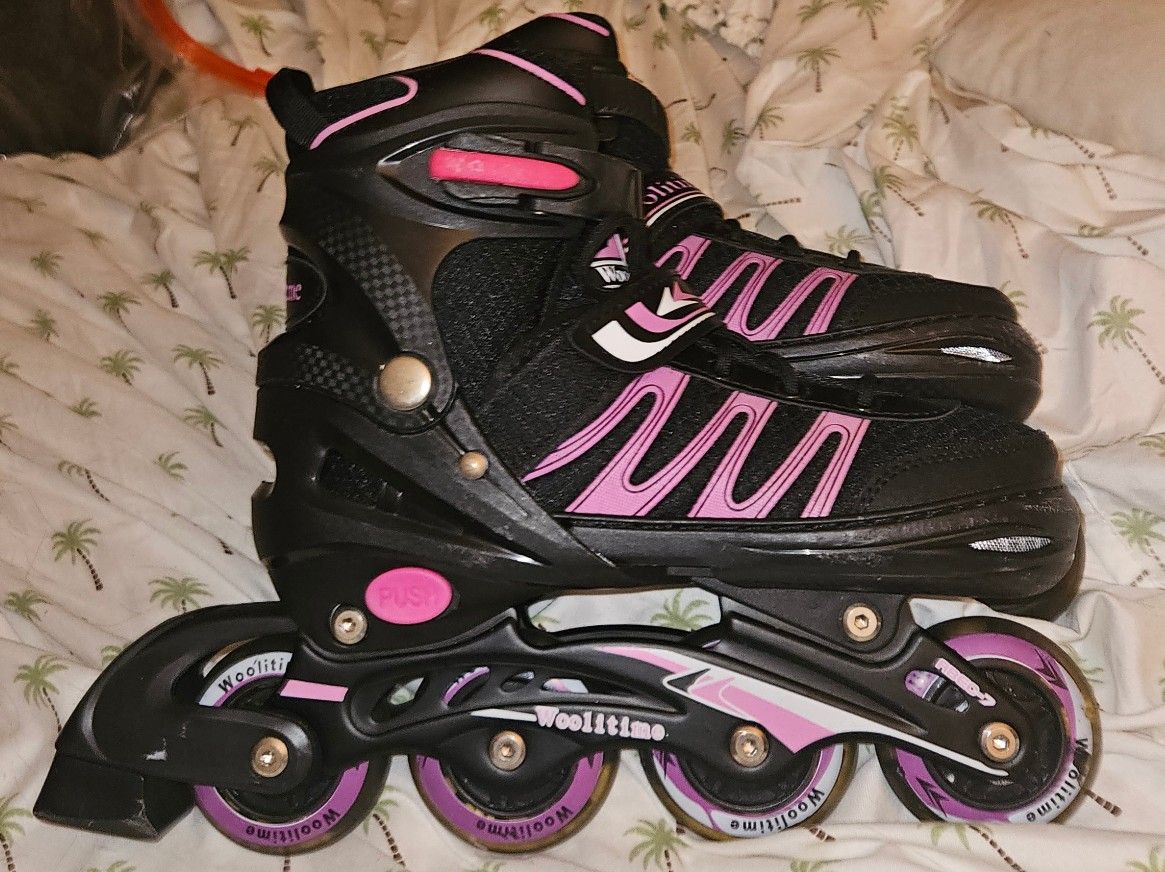 Woolitime Adjustable Inline Skates With Lightup Wheels