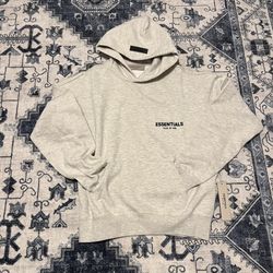 Essentials Light Oatmeal Hoodie