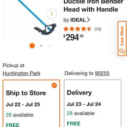 Ideal 1 1/4” Bender 