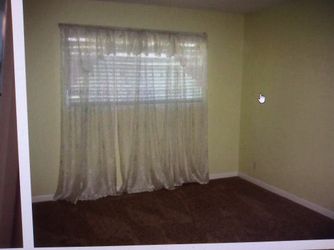 Curtains 7 Piece White Floral Lace 3 Window Panels each 54”w X 84”L/ 2pc Valance 50”w X 15”L /2pc Swag 38”W- 30”L ( Toppers) $25.00