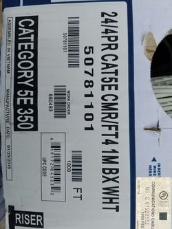 CAT 5E white (272 ft.)