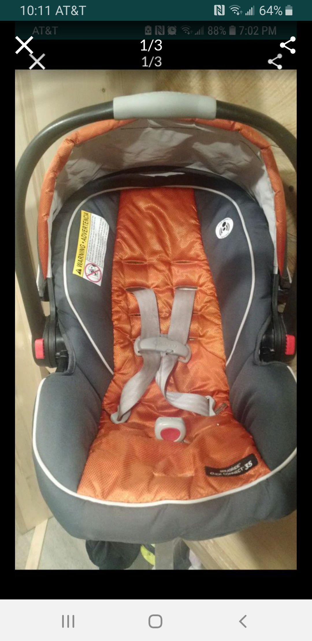 Graco infant carseat