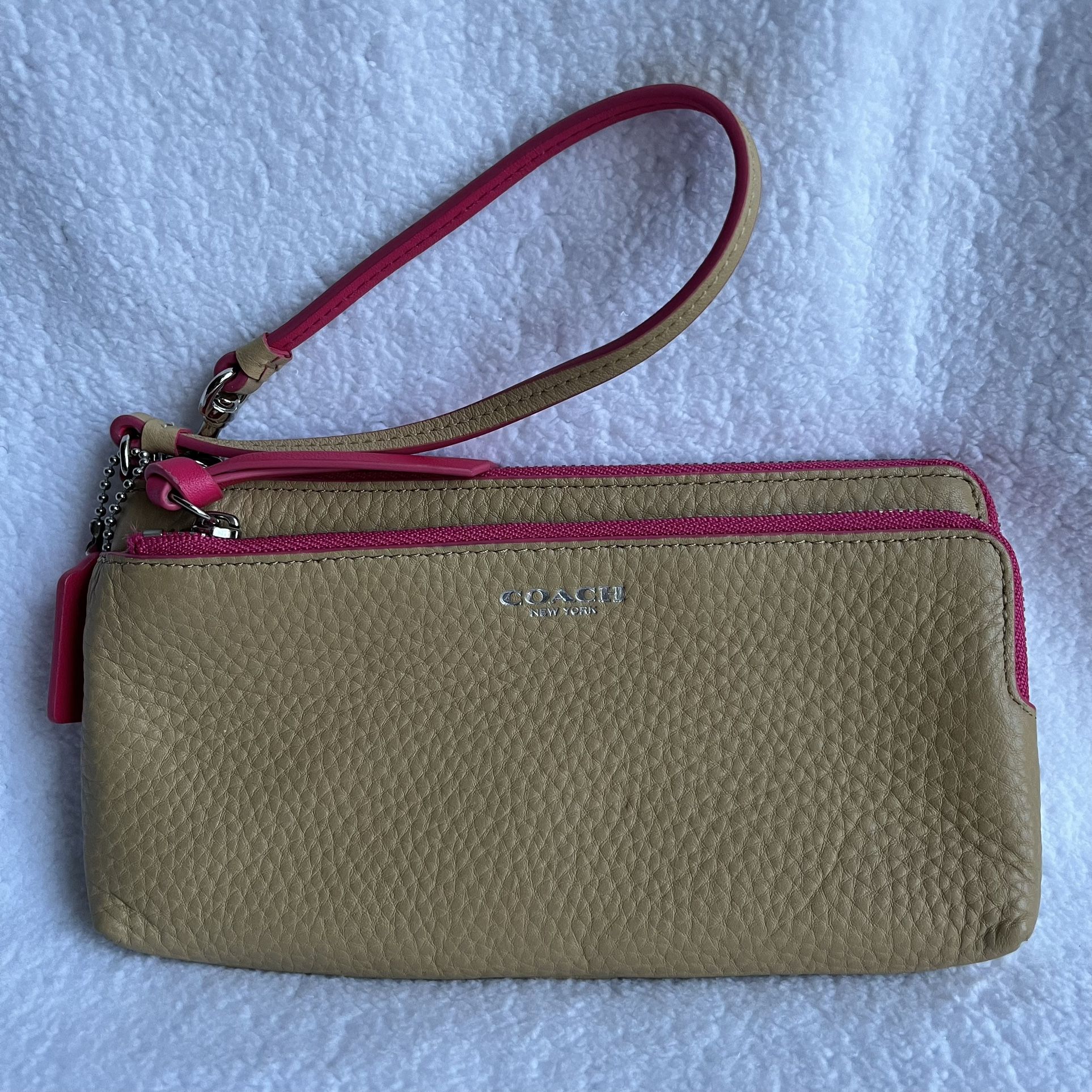 Coach Tan Wristlet