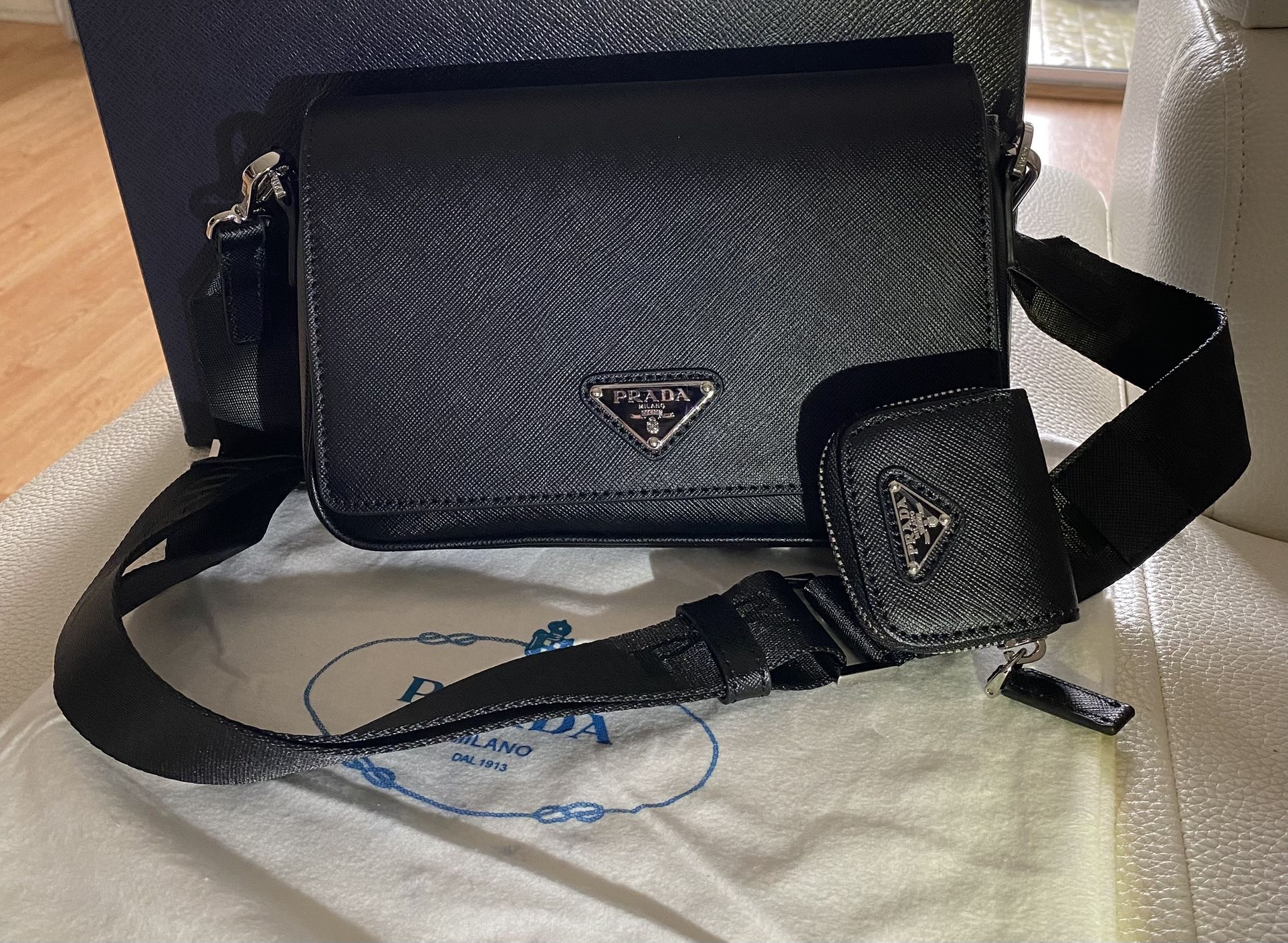 New Prada Cross Body Black Bag