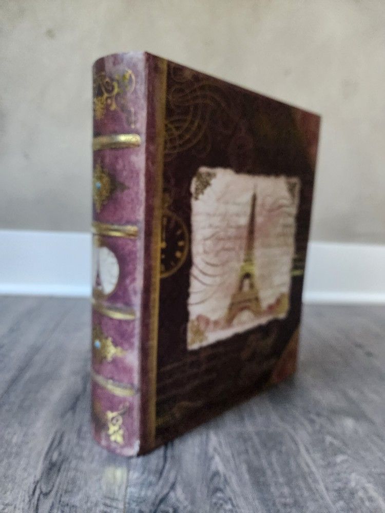 Wood Antique Book Box, Set of 8