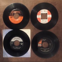 4 Vinyl 45 Records-Teenager In Love-Still Of The Night-Wilson Pickett-Everly Brothers-GC