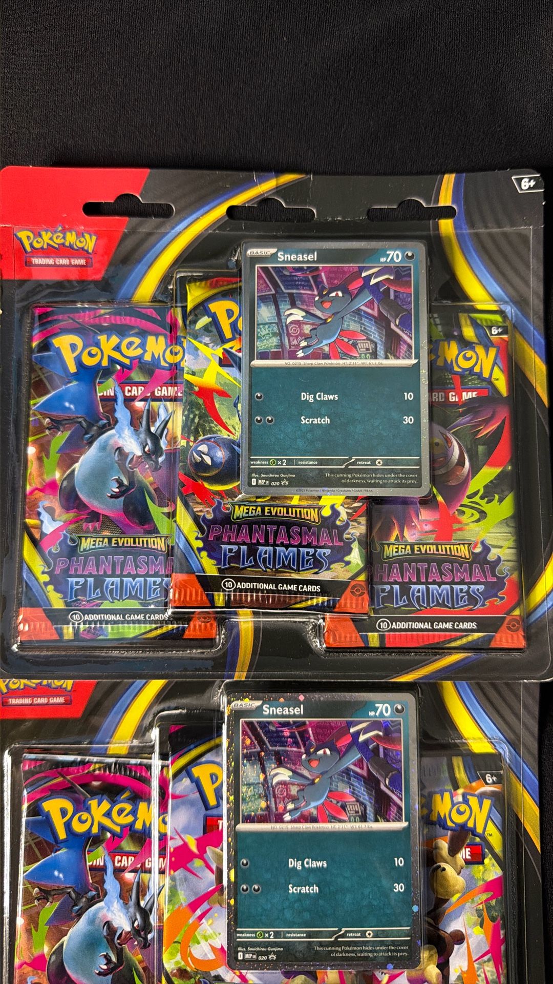 Mega Evolution—Phantasmal Flames 3-pack booster blister