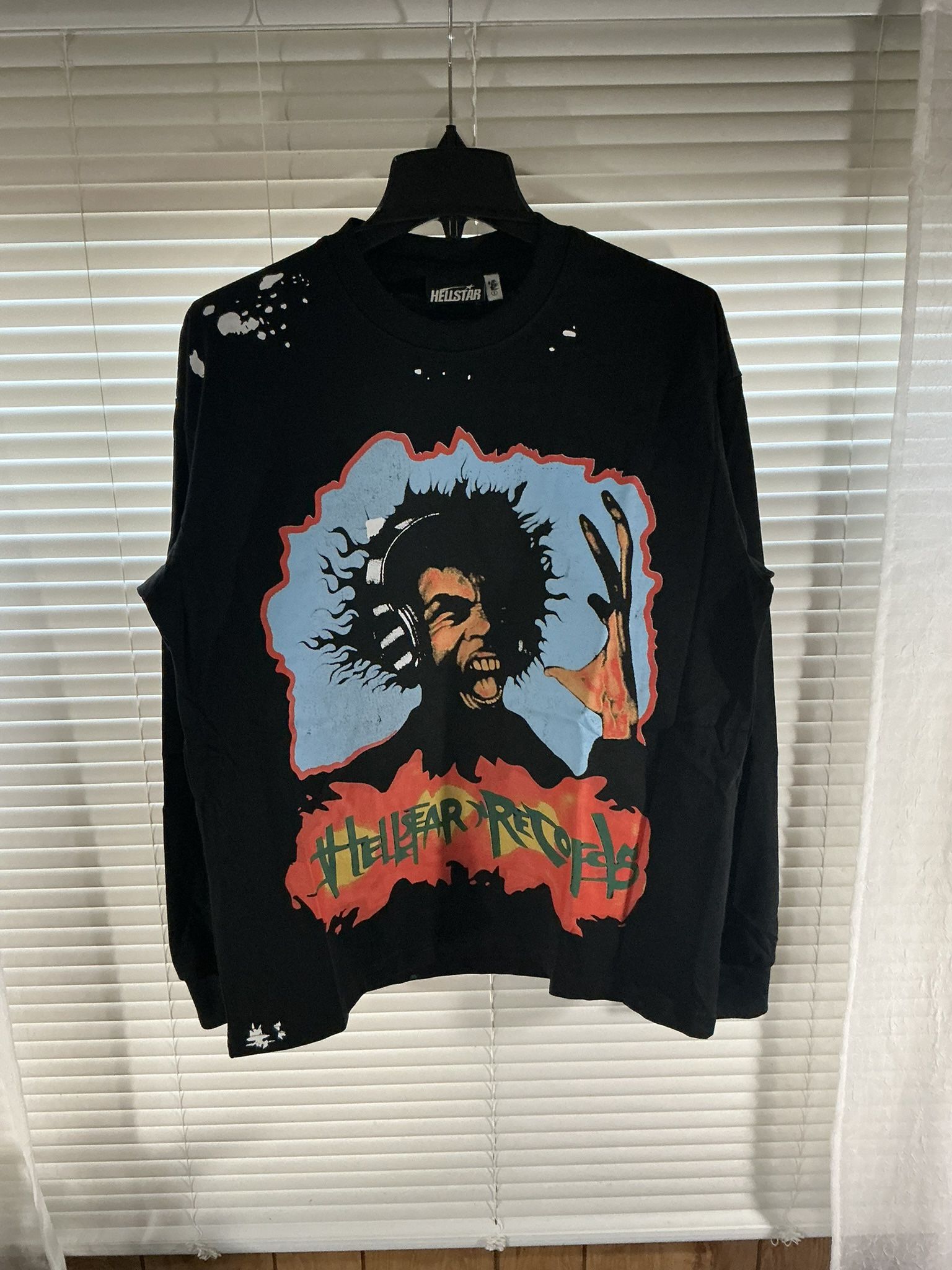 Black Hellstar Long Sleeve Tee “ Karzy K”