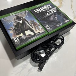 Xbox One X w/ 2 Games