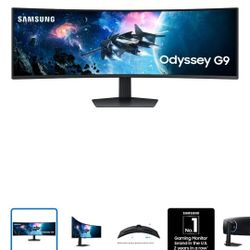 SAMSUNG 49" Odyssey G9 DQHD 240Hz 1ms(GtG) DisplayHDR 1000 Gaming Monitor - LS49CG954ENXZA