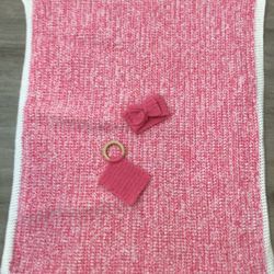 Hand Made Baby Blanket And Accessories 