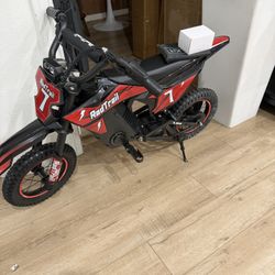 36V Kids Electric Dirt Bike, 12 Inch Electric Bike for Kids Ages 3-12, Peak 300W  Motor Mini Electric Motorcycle, Up to 15.5 MPH, 3 Speed Modes, Light